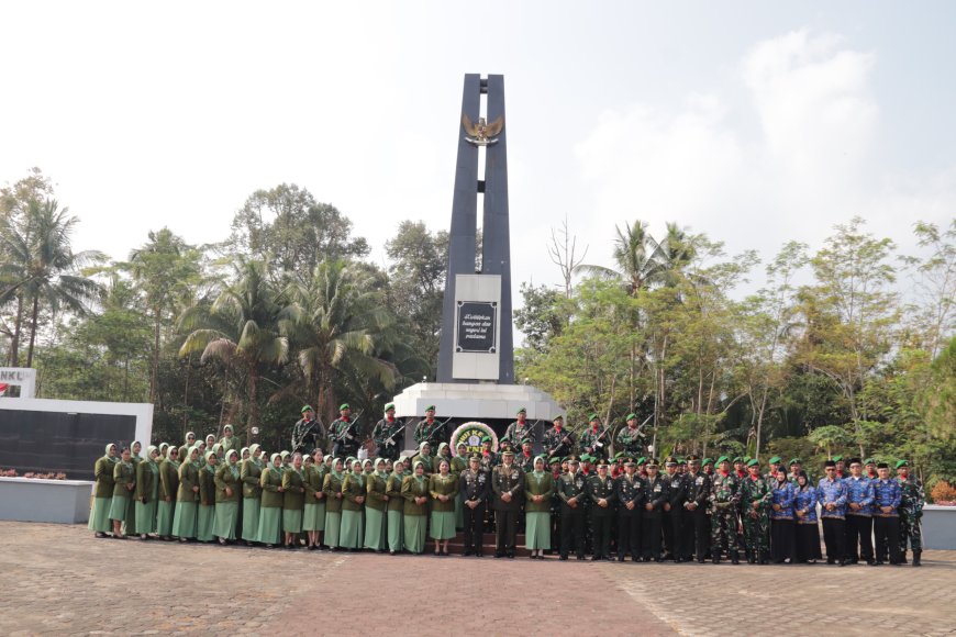 Jelang HUT TNI ke-81 Dandim Banjarnegara Pimpin Ziarah Nasional di TMP Sureng Yudha