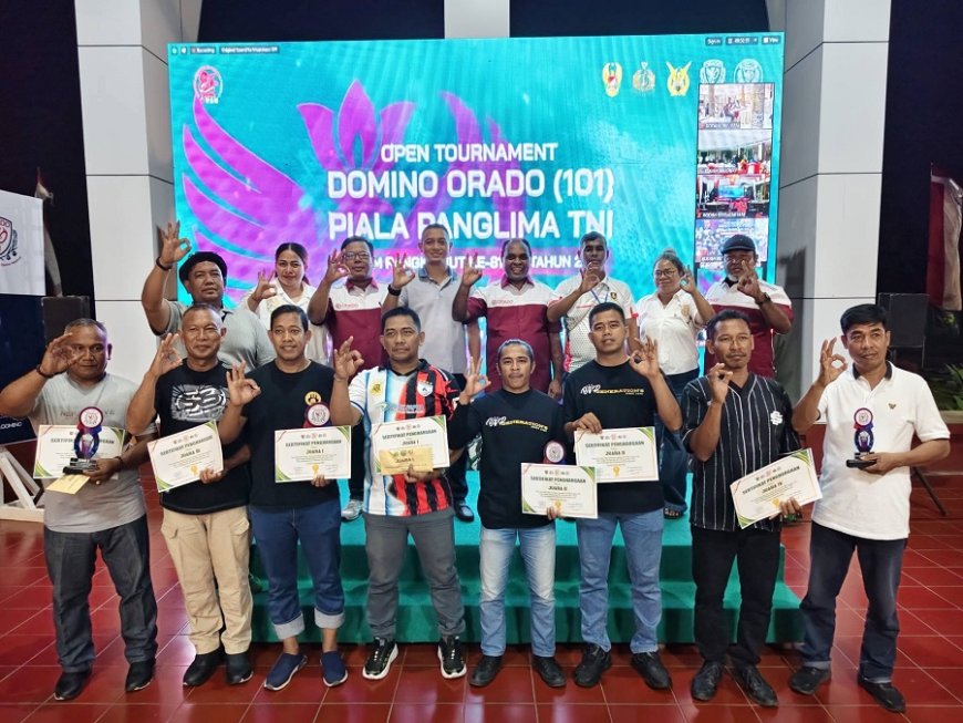 HUT TNI ke-81, Turnamen Domino di Jayapura Satukan TNI dan Masyarakat dalam Semangat Sportivitas