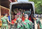 Ketua Persit KCK PD XVII/Cenderawasih Salurkan Bantuan Sembako