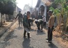 Dua Hari Setelah Dibuka, TMMD Sengkuyung Tahap IV Tahun 2026 Kodim 0712/Tegal Lanjutkan Penataan Jalan di Desa Kemantran