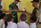 Yonif TP 860/NSK Gelar Pemeriksaan Kesehatan Gratis bagi Siswa SD Inpres Waren