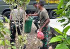 Dari Prajurit hingga Anak Jemaat, Gotong Royong Bersihkan Gereja di Waropen