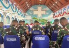 Program LONCENG, Prajurit Yonif TP 860/NSK Ibadah Minggu Bersama Jemaat di Waropen