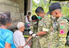 Yonif TP 860/NSK Gelar Pemeriksaan Kesehatan Gratis dan Skrining Malaria di Botawa