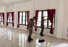 Babinsa Warbah dan Yonif TP 860/NSK Gelar Karya Bakti di Perpustakaan Waropen