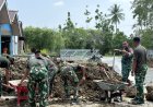 Percepat Pembangunan Masjid Thoriqul Huda, Yonif TP 860/NSK Gelar Karya Bakti