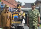 Kasdim 0712/Tegal Hadiri Apel Gelar Pasukan Operasi Patuh Candi 2026 Polres Tegal