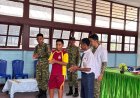 Yonif TP 860/NSK Ajak Siswa SMP Negeri Waren Biasakan Hidup Bersih dan Sehat