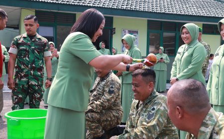 Dandim Banjarnegara Pimpin Kop Raport Kenaikan Pangkat Bintara dan Tamtama