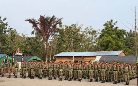 Kobarkan Jiwa Patriotisme, Yonif TP 860/NSK Gelar Upacara Hari Lahir Pancasila dan Korp Raport Kenaikan Pangkat
