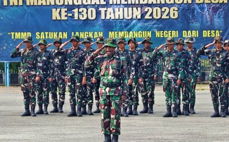 TMMD ke-130 Kodim 1701/Jayapura Resmi Dibuka, Sasar Jalan dan Fasilitas Dasar Masyarakat Sabron Sari
