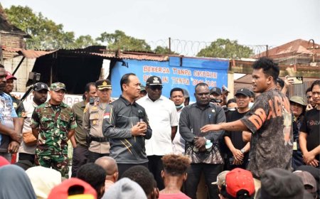 Sinergi TNI-Polri, Pemda dan Masyarakat Padamkan Kebakaran Lapas Merauke