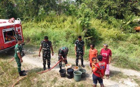 Melalui TALAS Yonif TP 814/JZA: Wujud Aksi Nyata Salurkan Air Bersih dan Jadi Solusi Kebutuhan Warga Kampung Ongan Jaya