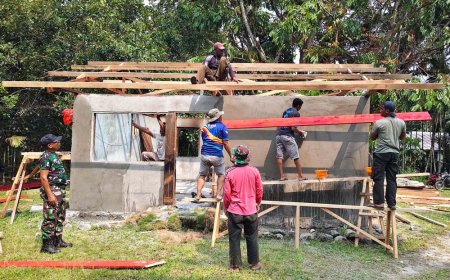 Satgas TMMD Kodim 1701/Jayapura Percepat Perbaikan Rumah Tidak Layak Huni di Sabron Sari