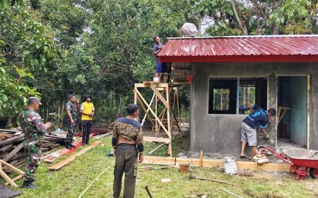 Percepatan Pembangunan dan Perlindungan Personel: Dua Sisi Program TMMD di Sentani Barat