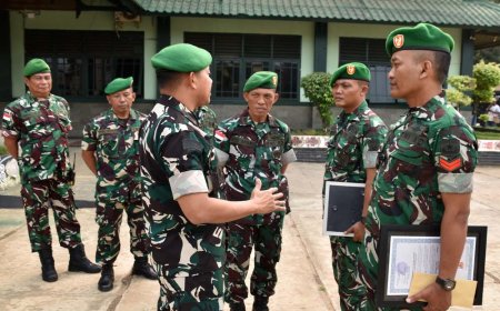 Tradisi Pindah Satuan, Dandim 1707/Merauke Tekankan Jiwa Korsa dan Kecintaan Terhadap Satuan