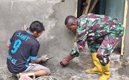 Personel TNI dan Polri Kompak Dukung Hunian Layak bagi Warga Sabron Sari