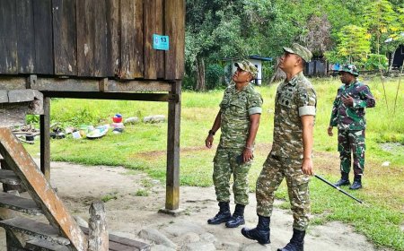Dandim 1701/Jayapura Tinjau Langsung ke Lokasi TMMD, RTLH Capai Progres 90 Persen