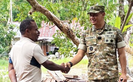 Dandim 1701/Jayapura Gelar Komsos di Lokasi TMMD ke-130