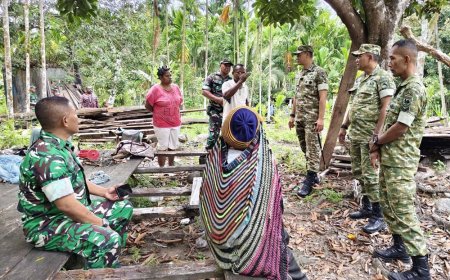 Pendekatan Humanis TNI: Komsos Dandim 1701/Jayapura di Tengah Warga TMMD