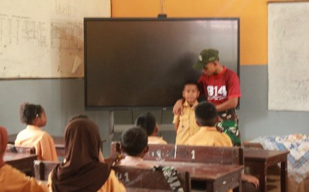 Program PANAH Yonif TP 814/JZA Bentuk Karakter dan Motivasi Belajar Siswa SDN 1 Inpres Yapsi
