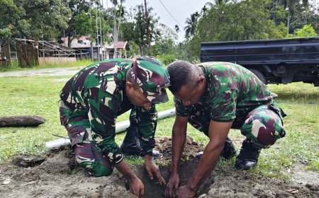 Satgas TMMD ke-130 Jadikan Lapangan Voli sebagai Ruang Interaksi Sosial Warga