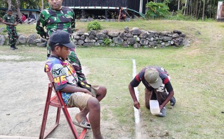 TMMD ke-130 Kodim Jayapura Dorong Pemeliharaan Fasilitas Umum secara Bersama