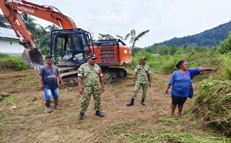 Dukung Ketahanan Pangan, Satgas TMMD ke-130 Kodim 1701/Jayapura Buka Lahan Pertanian Seluas 1 Hektare