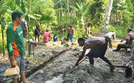 Kualitas Pekerjaan Jadi Perhatian dalam Revitalisasi Bak Air Bersih Satgas TMMD Jayapura