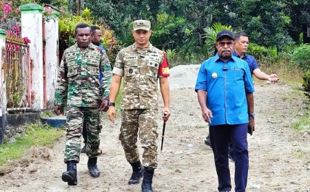 Fokus Kesejahteraan: TMMD ke-130 di Jayapura Dorong Ekonomi Lokal Lewat Pertanian