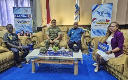 Dialog Garuda TV Papua Raya Soroti Keberlanjutan Hasil Pembangunan TMMD ke-130