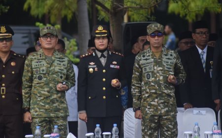Dandim 0712/Tegal Hadiri Upacara Peringatan Hari Sumpah Pemuda Ke-98 Tingkat Provinsi Jawa Tengah di Kabupaten Tegal