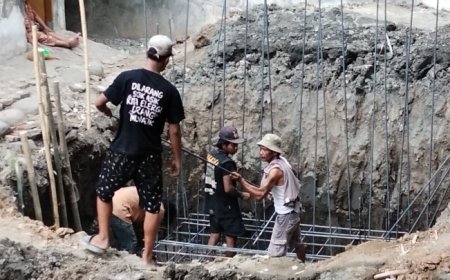 Kodim 0712/Tegal Bangun Jembatan Beton Merah Putih di Kali Jembangan, Hubungkan Kudaile – Procot