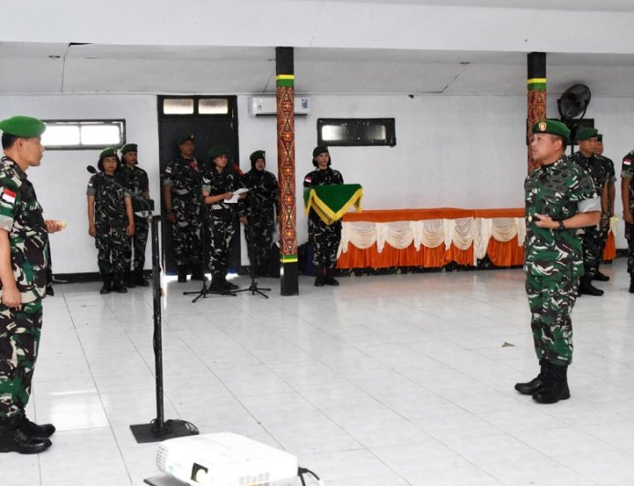 54 Prajurit Naik Pangkat, Momentum Penuh Syukur dan Kebahagiaan di Merauke