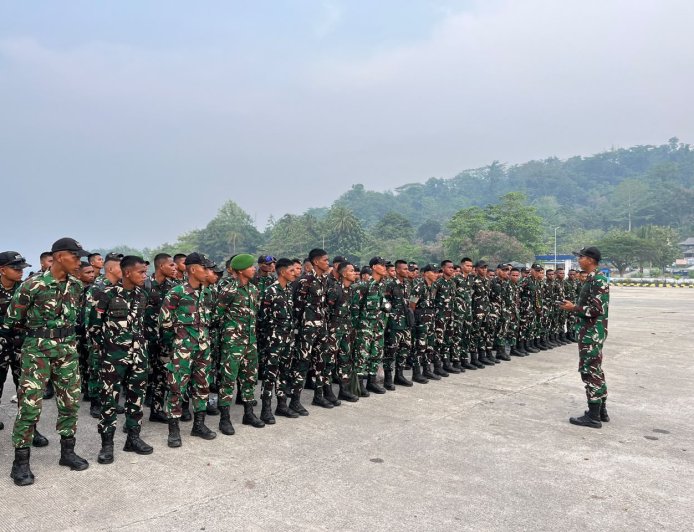 116 Prajurit Yonif TP 860/NSK Berangkat Pindah Satuan, Danyon Beri Pesan: Jangan Lupakan Tempat Pertama Berdinas
