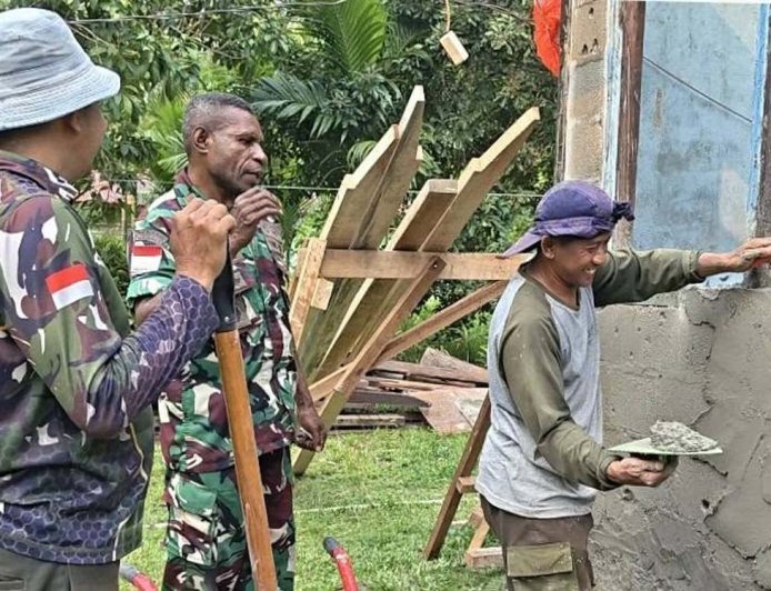 Rehabilitasi Rumah di Sabron Sari Berlanjut, Satgas TMMD Kejar Hunian Layak bagi Warga