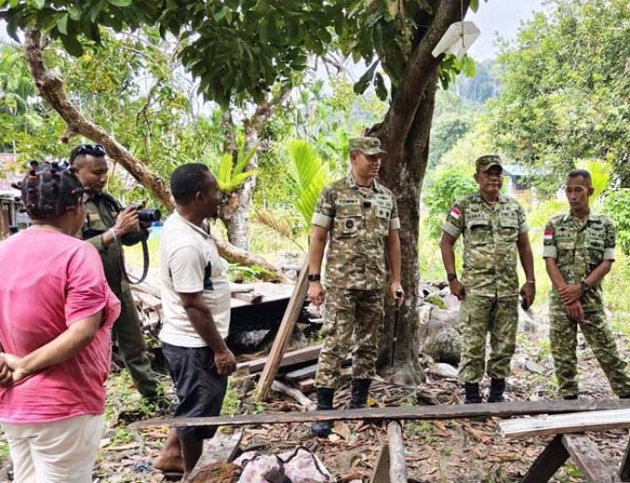 Dandim 1701/Jayapura: Komsos Eratkan Kekeluargaan TNI dan Warga Sabron Sari