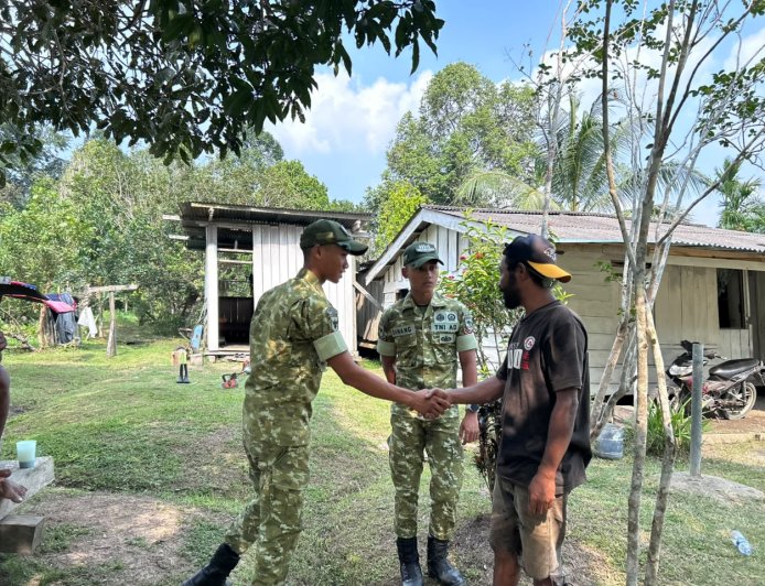 Program NOKEN Yonif TP 814/JZA: Pererat Silaturahmi dan Kemanunggalan TNI-Warga di SP 2 Yapsi