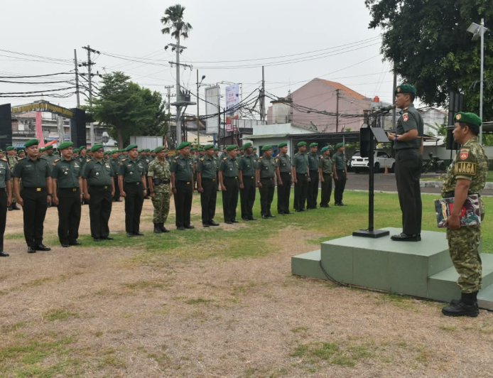 Dandim 0712/Tegal Pimpin Apel Danramil dan Babinsa, Tekankan Disiplin dan Profesionalisme