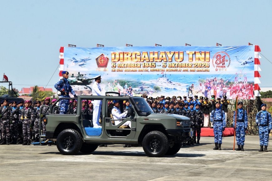 Upacara HUT ke-81 TNI di Merauke, Teguhkan Pengabdian Bersama Rakyat Untuk Indonesia Berdaulat