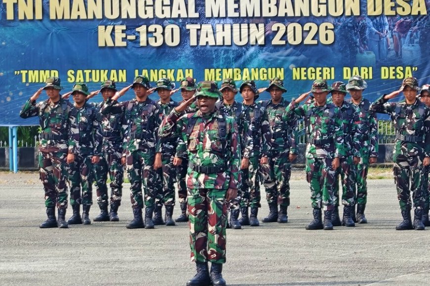 TMMD ke-130 Kodim 1701/Jayapura Resmi Dibuka, Sasar Jalan dan Fasilitas Dasar Masyarakat Sabron Sari