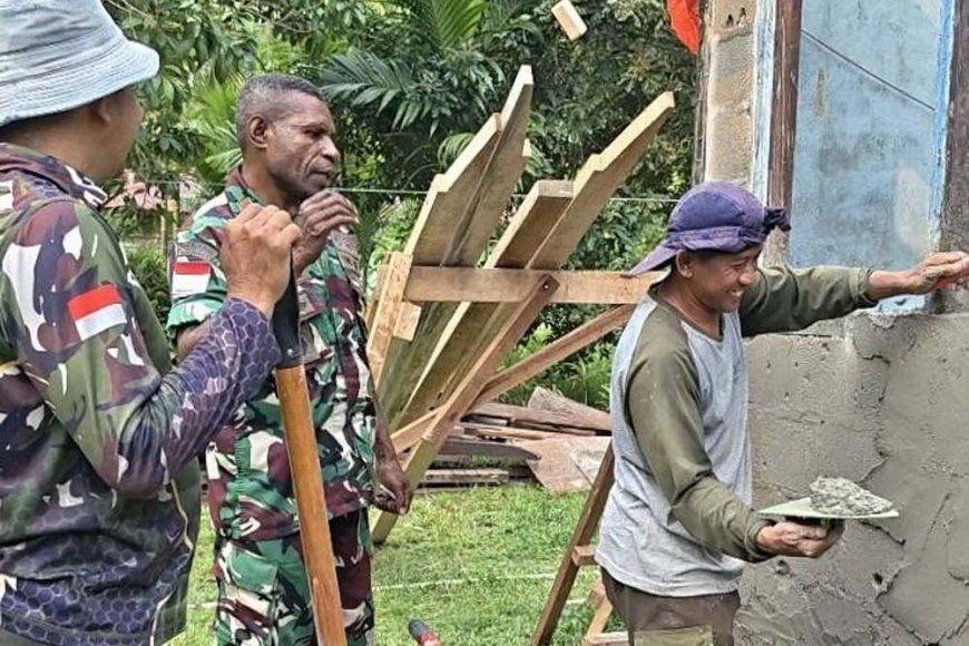 Rehabilitasi Rumah di Sabron Sari Berlanjut, Satgas TMMD Kejar Hunian Layak bagi Warga