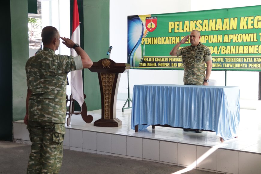 Dandim Banjarnegara Buka Kegiatan Peningkatan Kemampuan Apkowil Tersebar TA 2026