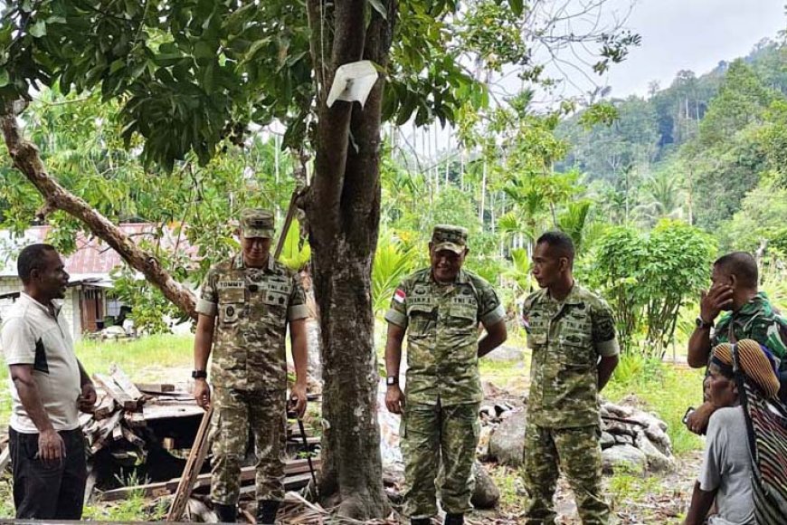Feature: Sehari Dandim 1701/Jayapura di Tengah Warga TMMD Sabron Sari