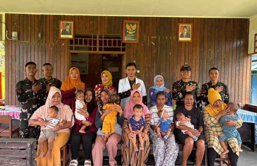 Program SI CEPAT Yonif TP 860/NSK Layani Kesehatan Balita dan Lansia di Waropen