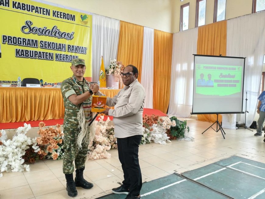 Perluas Akses Pendidikan Kodim 1701/Jayapura Siap Kawal Persiapan Sekolah Rakyat di Keerom