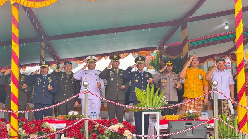 Perkuat Sinergi TNI dan Pemerintah Daerah, Yonif TP 820/DAAI Hadiri HUT ke-30 Mimika