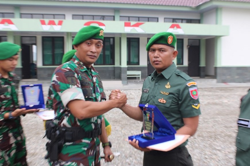 Upacara Tradisi Korp Raport Pindah Satuan Yonif TP 820/DAAI
