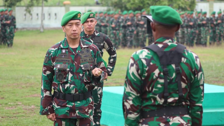 Pimpin Upacara 17-an, Danyonif TP 804/DBAY Bacakan Amanat Panglima TNI
