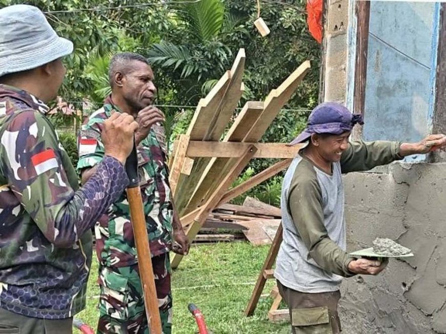Rehabilitasi Rumah di Sabron Sari Berlanjut, Satgas TMMD Kejar Hunian Layak bagi Warga
